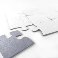 12 piece high quality Puzzles (14x10 cm) for sublimation