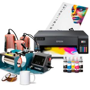 Pack plancha térmica para tazas InkOne M1 Pro  + impresora Epson EcoTank ET-14100