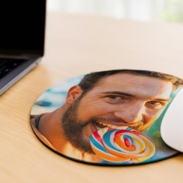 Tapis de souris ronds personnalisables