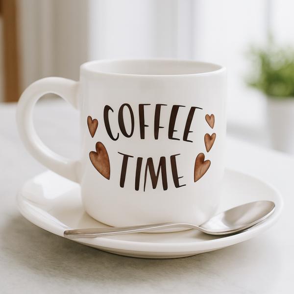 Tasses à café blanches de 6oz