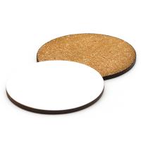 Posavasos redondo de madera (MDF)