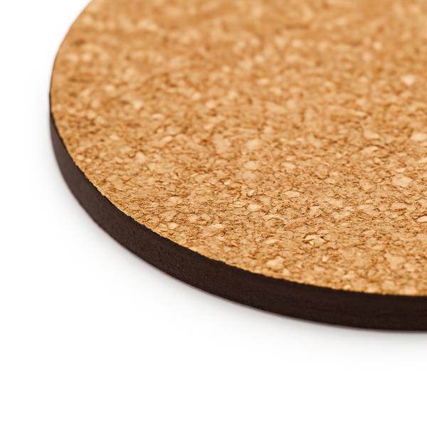 Posavasos redondo de madera (MDF)