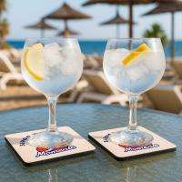 Posavasos cuadrado de madera (MDF)