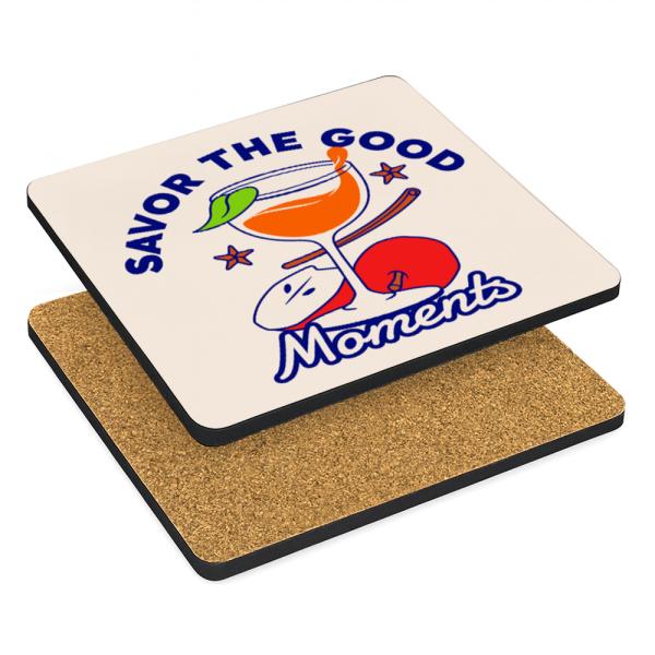 Sous-verres carré en bois (MDF)