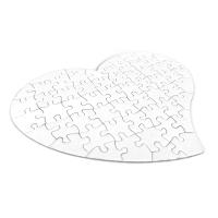 Heart puzzle 59 pieces with lacquered surface for personalized photos