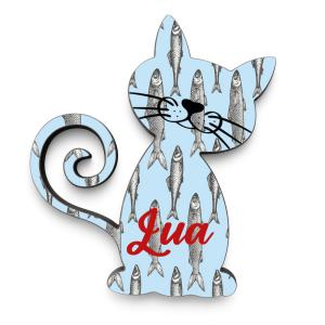 Figura de Gato en madera para sublimación (4,5x5,5 cm) 2