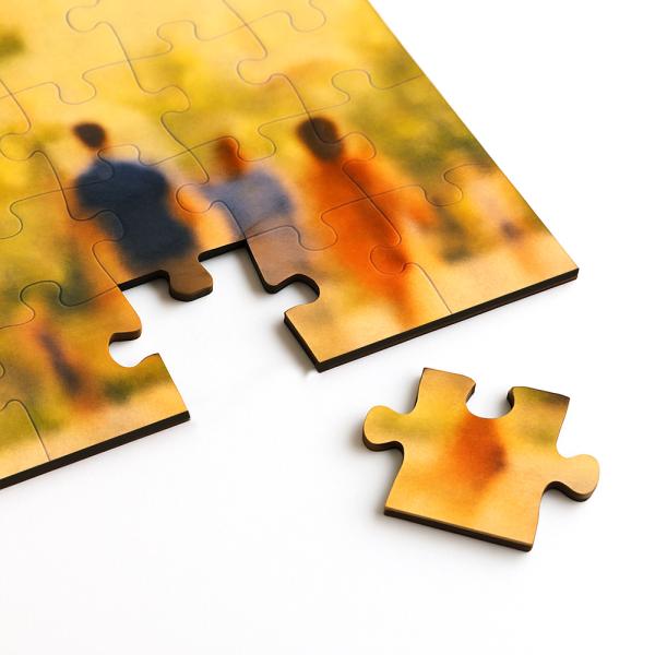 Personalized gift: 96 piece wooden puzzle with premium finish