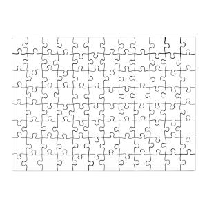 Puzzle in legno da 96 pezzi per sublimazione (28,5x20 cm)