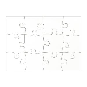 Puzzles 12 piezas magnético (10 x 15 cm) personalizable por sublimación
