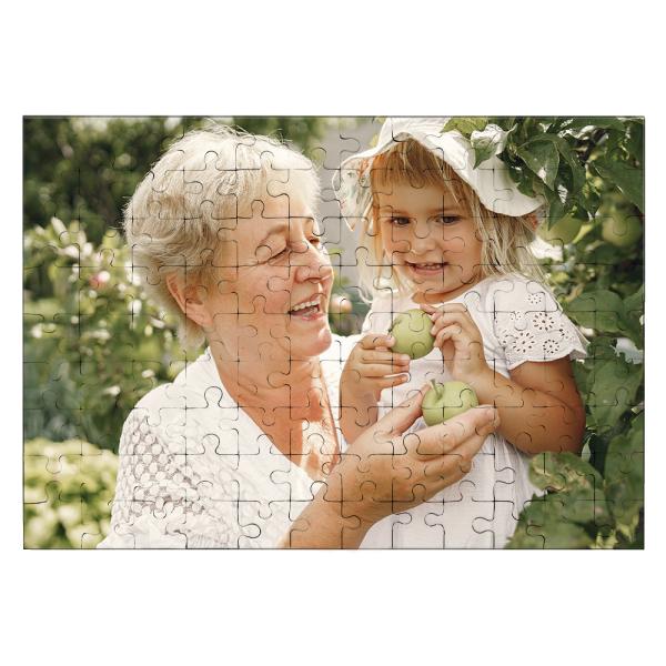 Customizable cardboard jigsaw puzzle by sublimation with intense colors