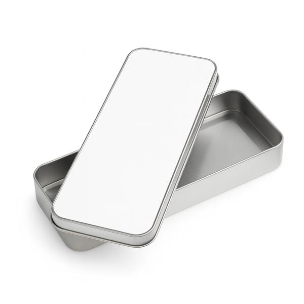 Shock-resistant aluminum metal box to sublimate 20 x 7.9 cm design