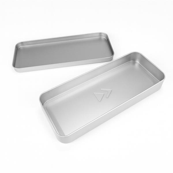 Estuche semirrígido de aluminio con acabado brillante para sublimación de colores vivos