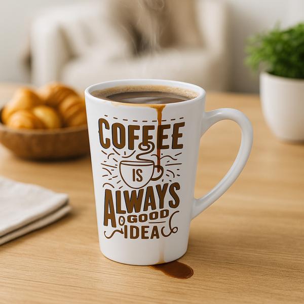 Tazas de cerámica cónicas 17oz sublimación