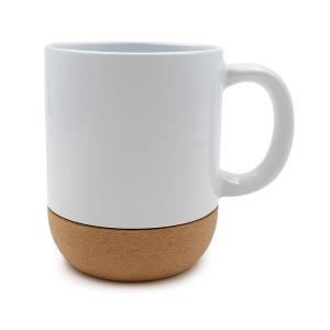 Taza de cerámica con base de corcho para sublimación