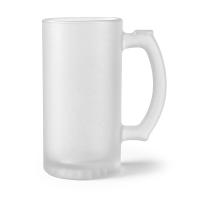 Jarra de cerveza de cristal esmerilada 16oz   para sublimación