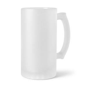 Chope à bière en verre givré 16oz pour sublimation