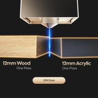 Modulo laser 20W per incisione fine e tagli equilibrati su materiali organici