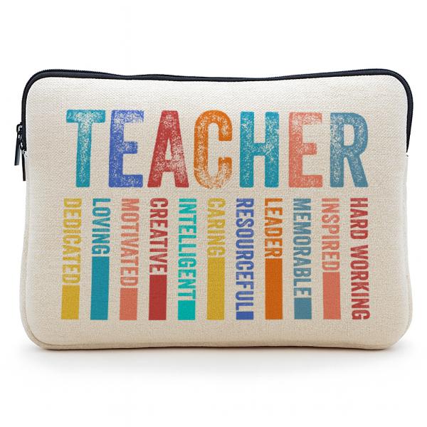 Linen like laptop bag for sublimation