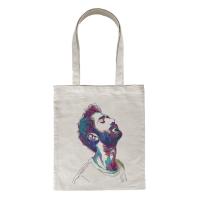 Borsa tote in poliestere effetto lino 180 g/m² per sublimazione