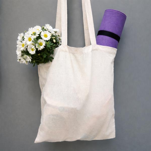 Tote bag effetto lino rustico adatta per serigrafia e transfer