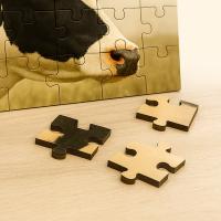 Sublimatable 48-piece puzzle with high ink fixation surface