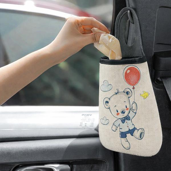 Sac de voiture aspect lin pour sublimation