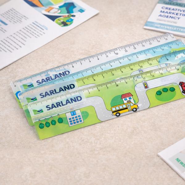 Plastic rule 31 x 3,2 cm for sublimation