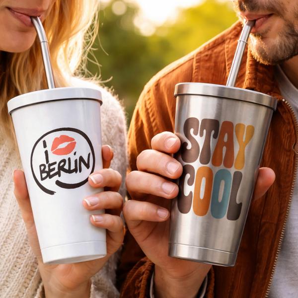 450ML Stainless Steel Starbucks Straw Cup