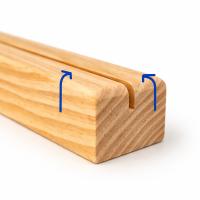 Supporto in legno con bordi arrotondati per pannelli rigidi