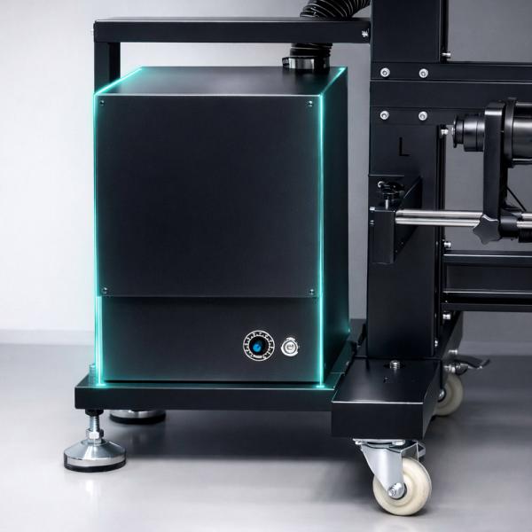 Stampante InkOne UM4 con sistema avanzato di purificazione degli odori integrato.