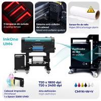 Stampante UV-DTF da 35 cm con testina Epson i3200-U1 di alta precisione e stabilità.