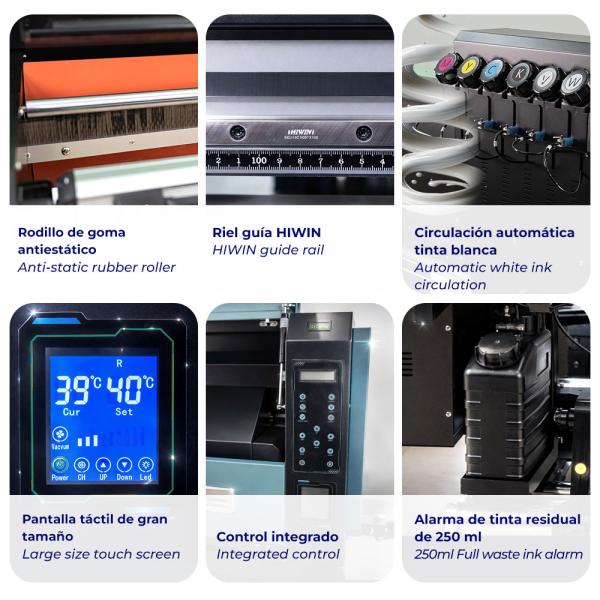 Impresora UV-DTF de gran formato InkOne UX4 (60 cm) para parches con relieve 3D