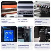 Impresora UV-DTF de gran formato InkOne UX4 (60 cm) para parches con relieve 3D