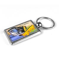 Rectangular metal keychains ML-40 - easy to assemble