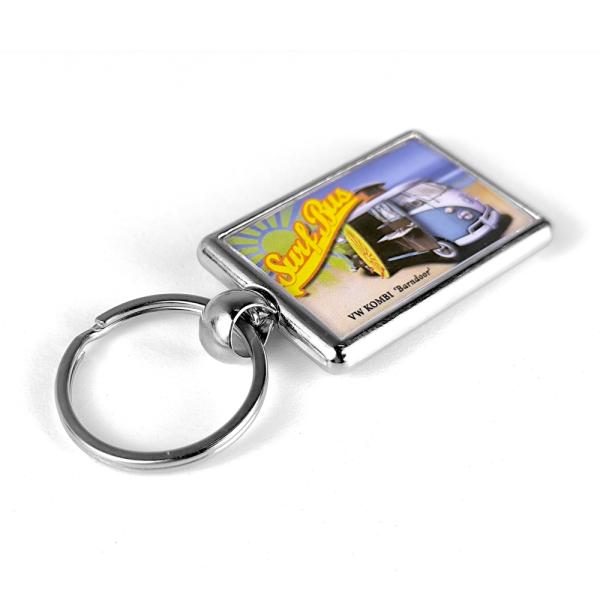 Rectangular metal keychains ML-40 - easy to assemble