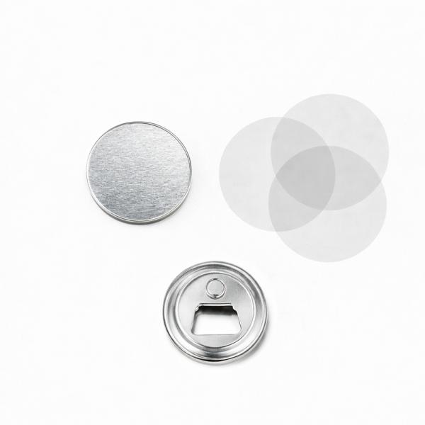 Badges ronds vierges Ø59 mm – à personnaliser  - paquet de 100