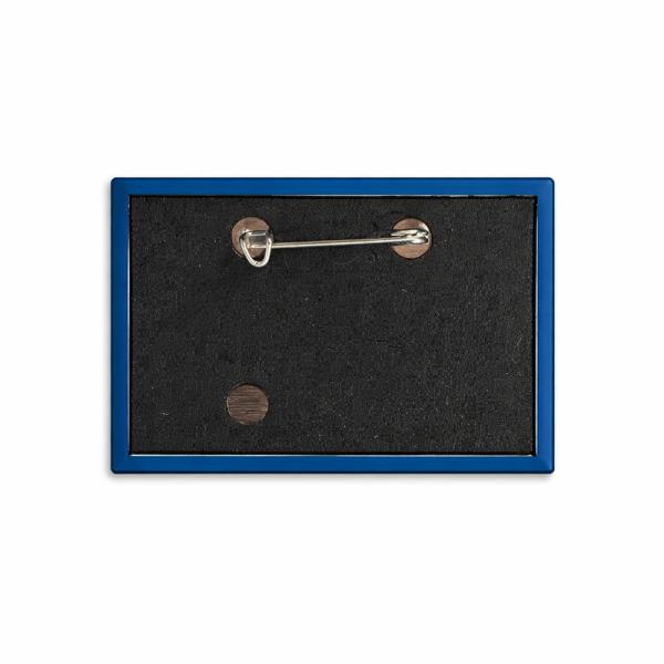 Chapas horizontales rectangulares de 78 x 53 mm para crear chapas promocionales o identificadores