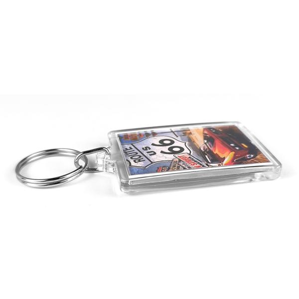 Rectangular acrylic keychains customizable CR-50