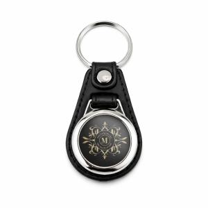 Imitation leather circular keychains MD-25