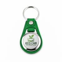 Imitation leather circular keychains MD-25