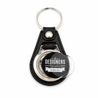 Imitation leather circular keychains MD-25
