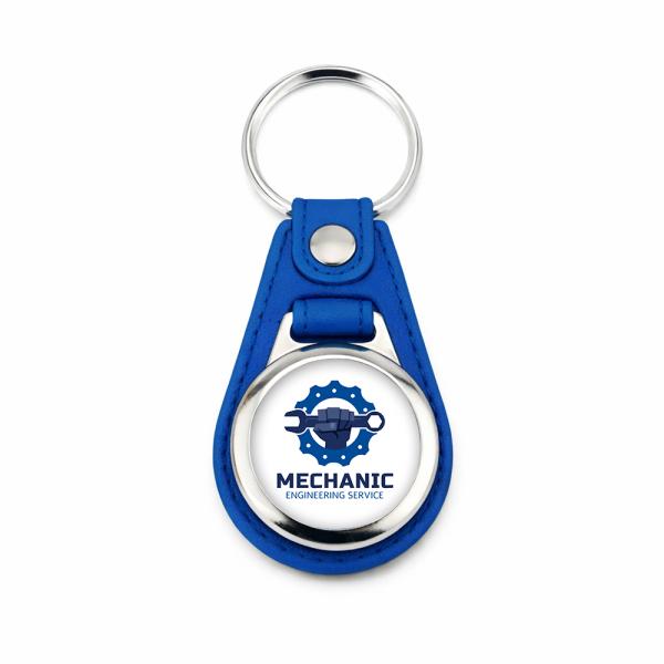 Imitation leather circular keychains MD-25D