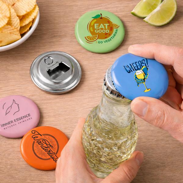 Badges ronds vierges Ø59 mm – à personnaliser  - paquet de 100