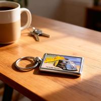 Rectangular metal keychains ML-40