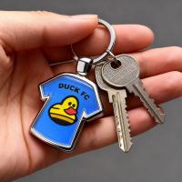 T-shirt shaped metal keychains MX-D (x100)