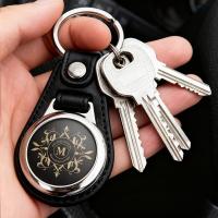 Imitation leather circular keychains MD-25