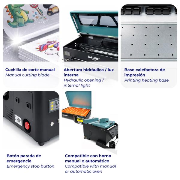 Kit Stampante DTF InkOne DM3H - 35 cm (dotazione completa con forno e applicatore)