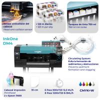 Pack Impresora DTF InkOne DM4 - 35 cm (full equipment con horno)