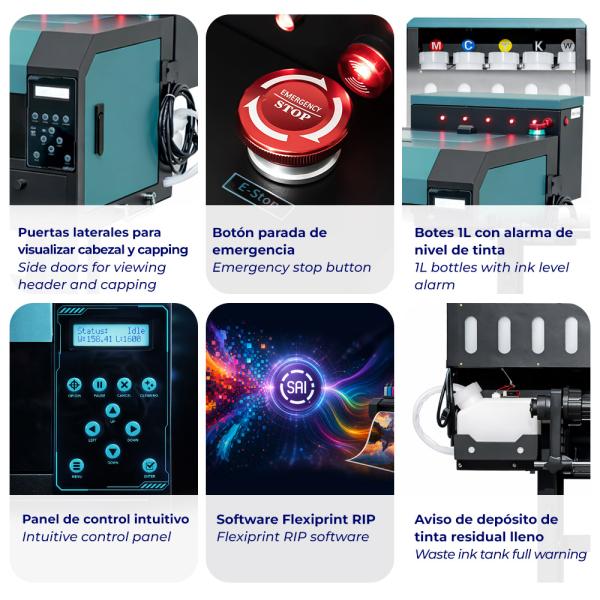 Pack Impresora DTF InkOne DM4 - 35 cm (full equipment con horno)