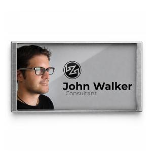 Badge identificativo con chiusura magnetica PLM 69